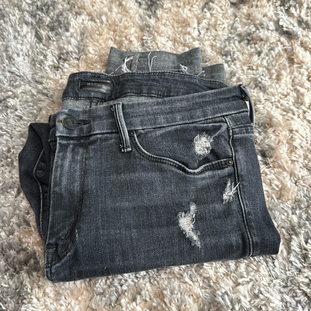 EUC the MOTHER “Looker” Ankle-Undone Hem
